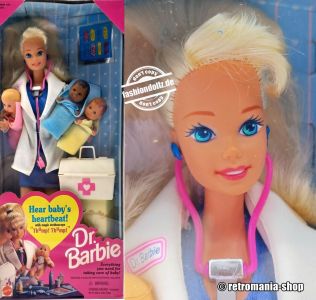 1996 Dr. Barbie Baby Set #1409 with 3 babies 