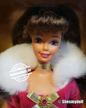 1996 Winter Rhapsody Barbie, brunette #16873 Avon Exclusive 