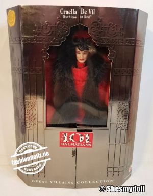 1997 Cruella De Vil Barbie - Ruthless in Red      #17576