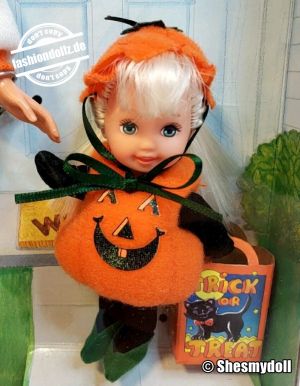 1997 Happy Halloween Barbie & Kelly Pumpkin # 17238