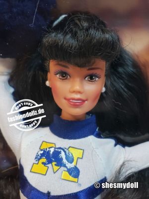 1997 University Cheerleader Barbie - Michigan AA #18342