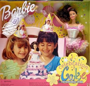 1999 Celebration Cake Barbie brunette # 22904