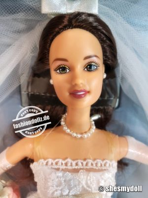 2000 Millenium Wedding Barbie Brunette #27765