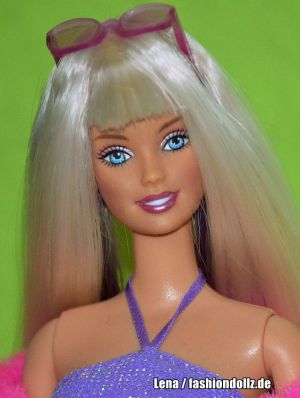 2001 Jam 'n Glam Barbie, wechselbare Haarfarbe blond #50257