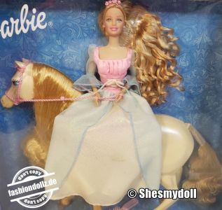 2001 Renaissance Rose Barbie & Horse Set #28633 