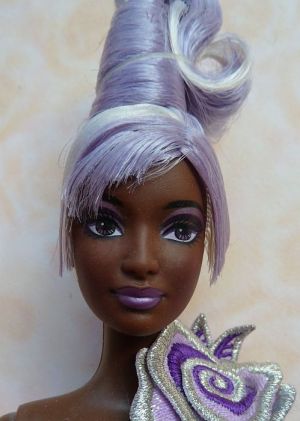2002 Sterling Silver Rose Barbie AA by Bob Mackie #55451