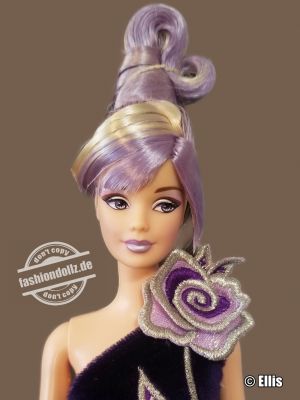 2002 Sterling Silver Rose Barbie by Bob Mackie #53865