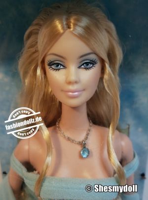 2003 The Birthstone Collection - 03 March Aquamarine Barbie  #B3411