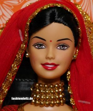 2008 Barbie in India P6876 red-white