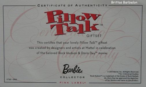2011 Pillow Talk - Doris Day & Rock Hudson Set #V7160