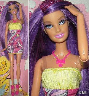 2012 Hairtastic / Glam Hair Barbie, purple