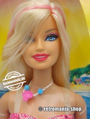 2012 Barbie in a Mermaid Tale 2 Beach Barbie, pink #W2898