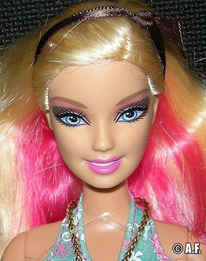 2013 Fashionistas Rainbow Wave 1 Barbie, pink X7868