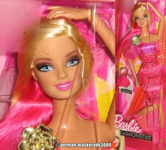 2013 Fashionistas Rainbow Wave 1 Barbie, pink  X7868