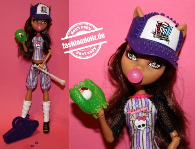 2014 Monster High Ghoul Sport Physical Deaducation Clawdeen Wolf #BJR12