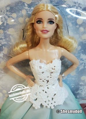 2016 Holiday Barbie, blonde #DGX98 