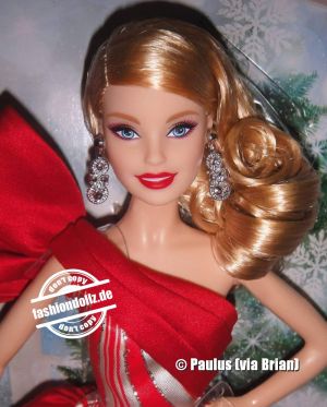 2019 Holiday Barbie, blonde #FXF01