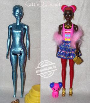 2021 Color Reveal Glitter! Barbie AA  #HBG40