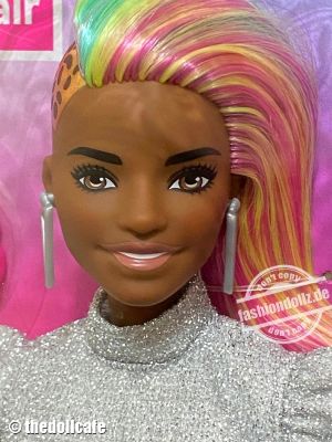 2021 Leopard Rainbow Hair Barbie AA GRN82