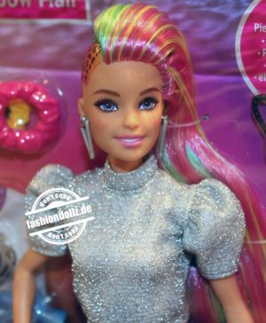 2021 Leopard Rainbow Hair Barbie GRN81