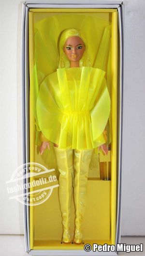 2022 Convention Doll - Chromatic Couture     Barbie, yellow  HCC03