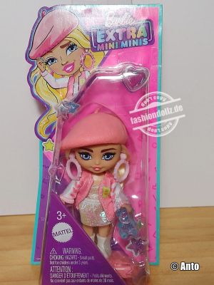 2023 Barbie Extra Mini Minis, peach   #HLN48