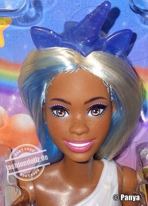 2023 Dreamtopia Unicorn Barbie, blue #HRR14