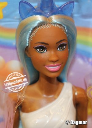 2023 Dreamtopia Unicorn Barbie, blue #HRR14