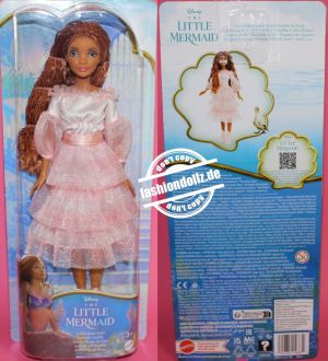 2023 Mattel Disney The little Mermaid, Ariel on land, pink dress #     HPD90
