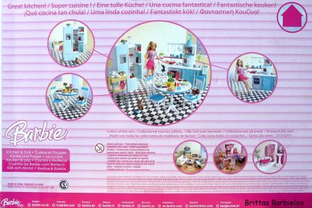 Deluxe Möbel - Barbie Kitchen (türkis) Mattel 2006