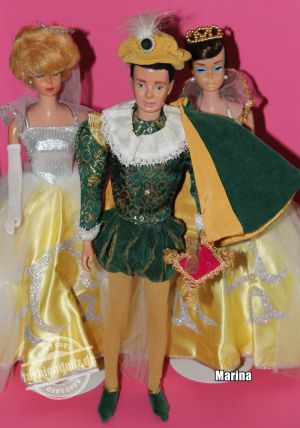 #0872 + #0772 (Ken) Little Theatre Costumes Cinderella & The Prince 1964-1965