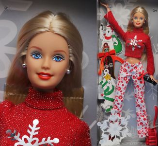 2002 Coca-Cola Barbie, Christmas Edition #5663 