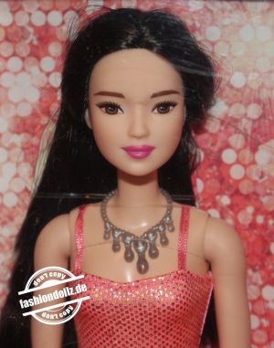 2016 Glitz Barbie - Coral Dress, brunette DGX83