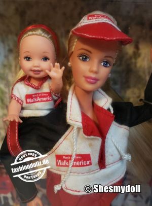 1999 March of Dimes, Walk America Barbie & Kelly #20843 K-Mart Exclusive
