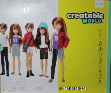 Mattel Creatable World, Charakter 619, Deluxe Kit dc-6 19