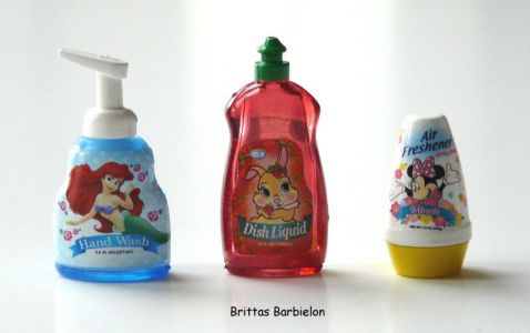 "Disney Go Go Mart" - Flüssigseife (Arielle, die Meerjungfrau), Spülmittel, Duftstein (Minnie Maus)