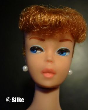 1961 Ponytail Barbie No. 5, titian / redhead #850