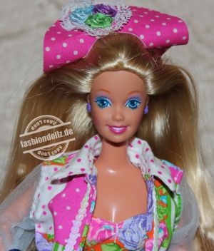 1992 Teen Talk Barbie, blonde - pink hat