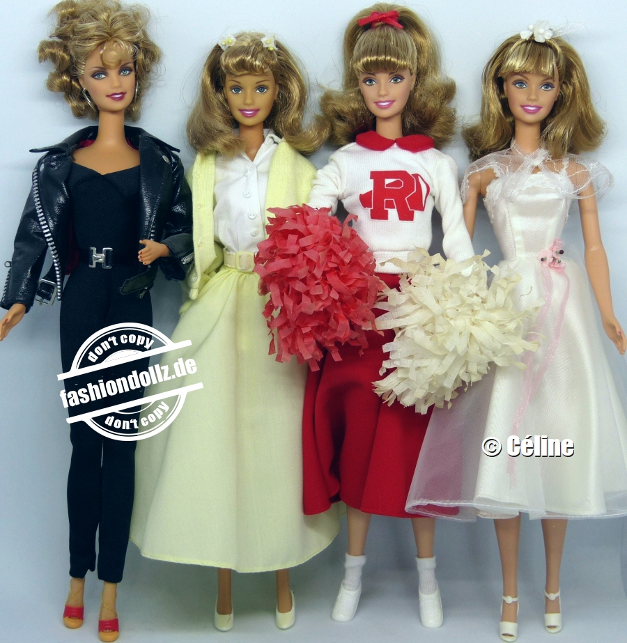 Barbie(バービー) in Grease! Sandy， Rizzo， & Frenchie Set of
